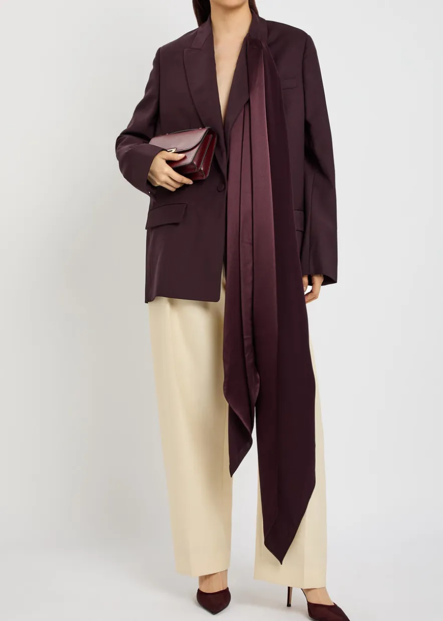 Isabel scarf wool blazer