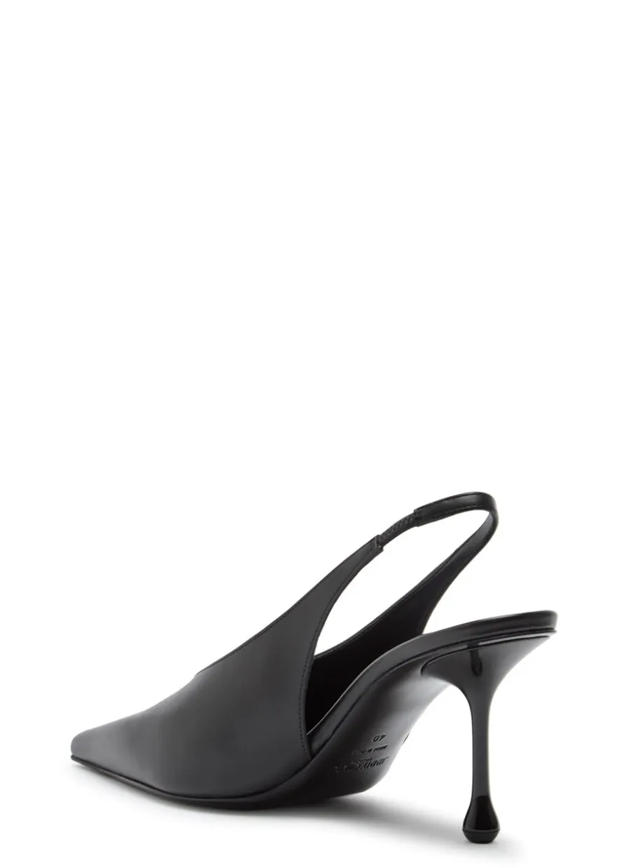 Isa 80 leather slingback pumps