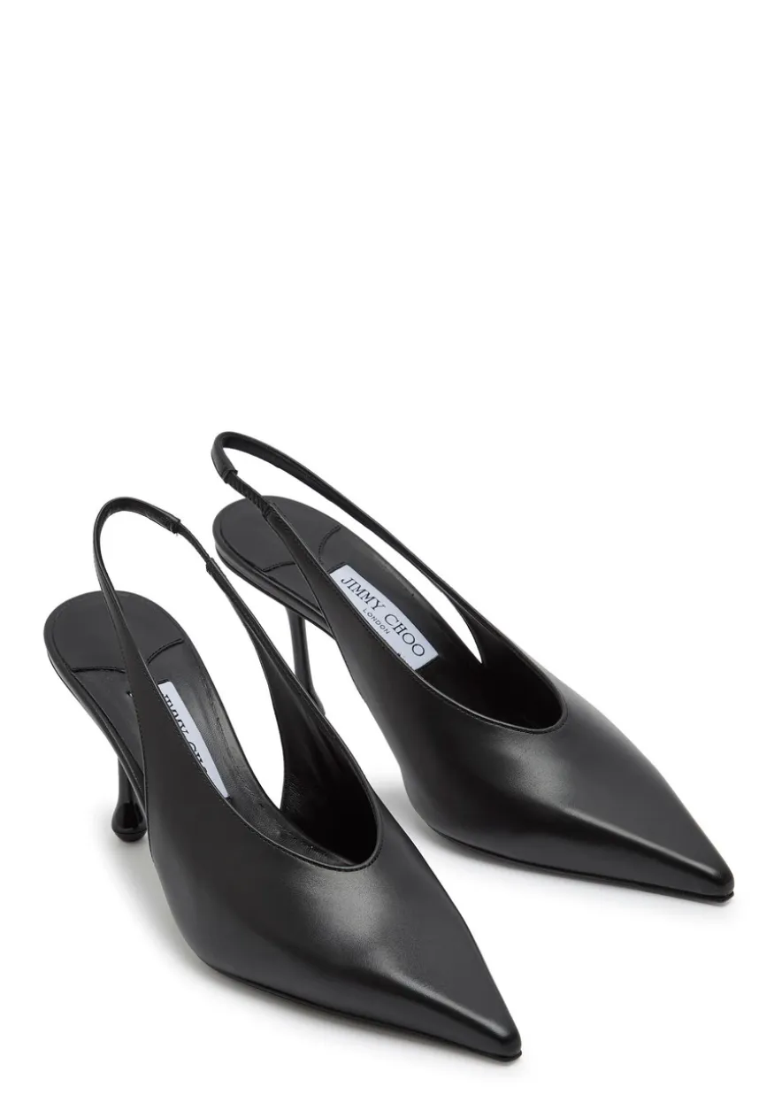 Isa 80 leather slingback pumps