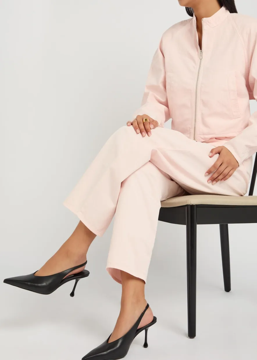 Isa 80 leather slingback pumps