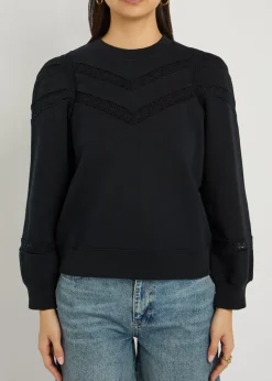 Isles embroidered cotton sweatshirt