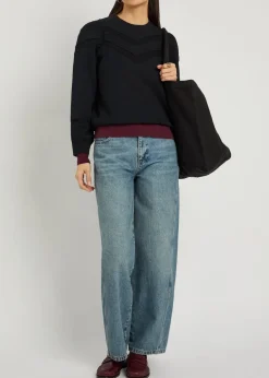 Isles embroidered cotton sweatshirt