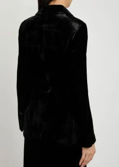 Issel belted velour jacket