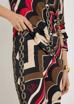 Istrice printed satin trousers