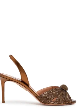 Italian Flirt 75 embellished metallic nappa sandals