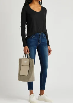 Jacksonville slubbed cotton-blend top
