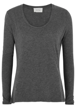 Jacksonville slubbed cotton-blend top