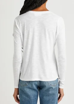 Jacksonville slubbed cotton-blend top