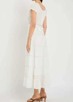 Jaclyn broderie anglaise cotton midi dress