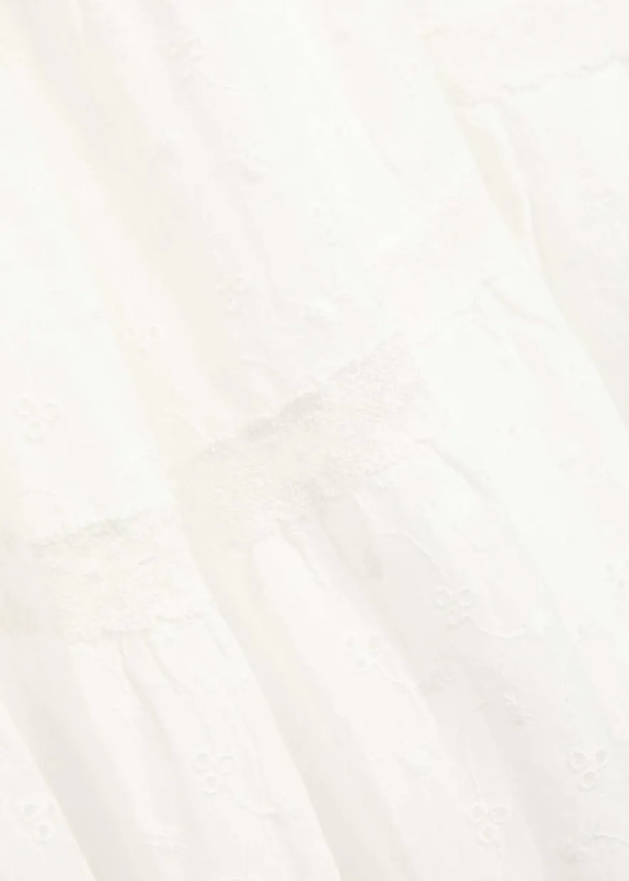 Jaclyn broderie anglaise cotton midi dress