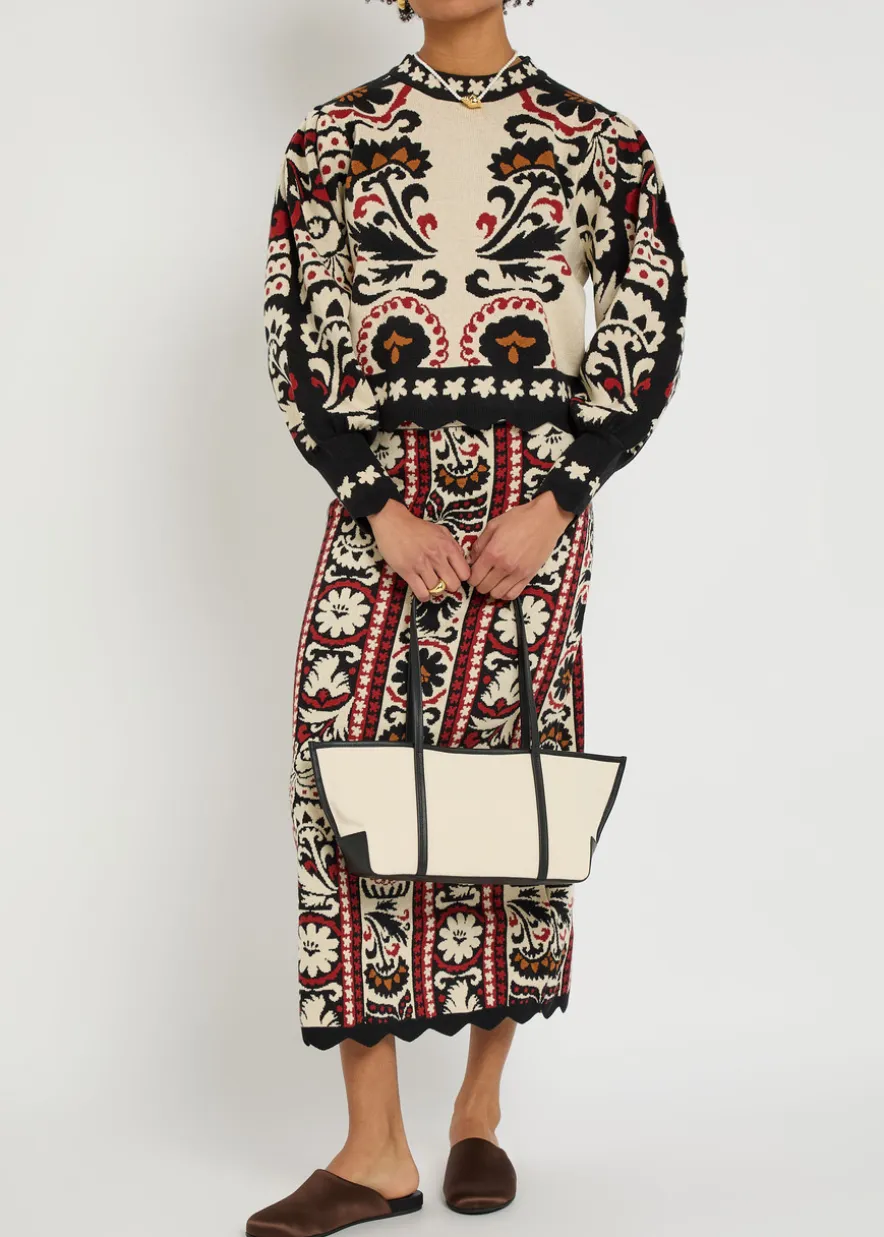 Jacquard knit jumper