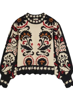 Jacquard knit jumper