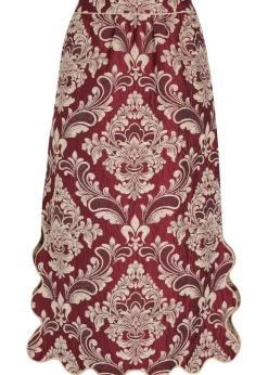 Jacquard woven midi skirt