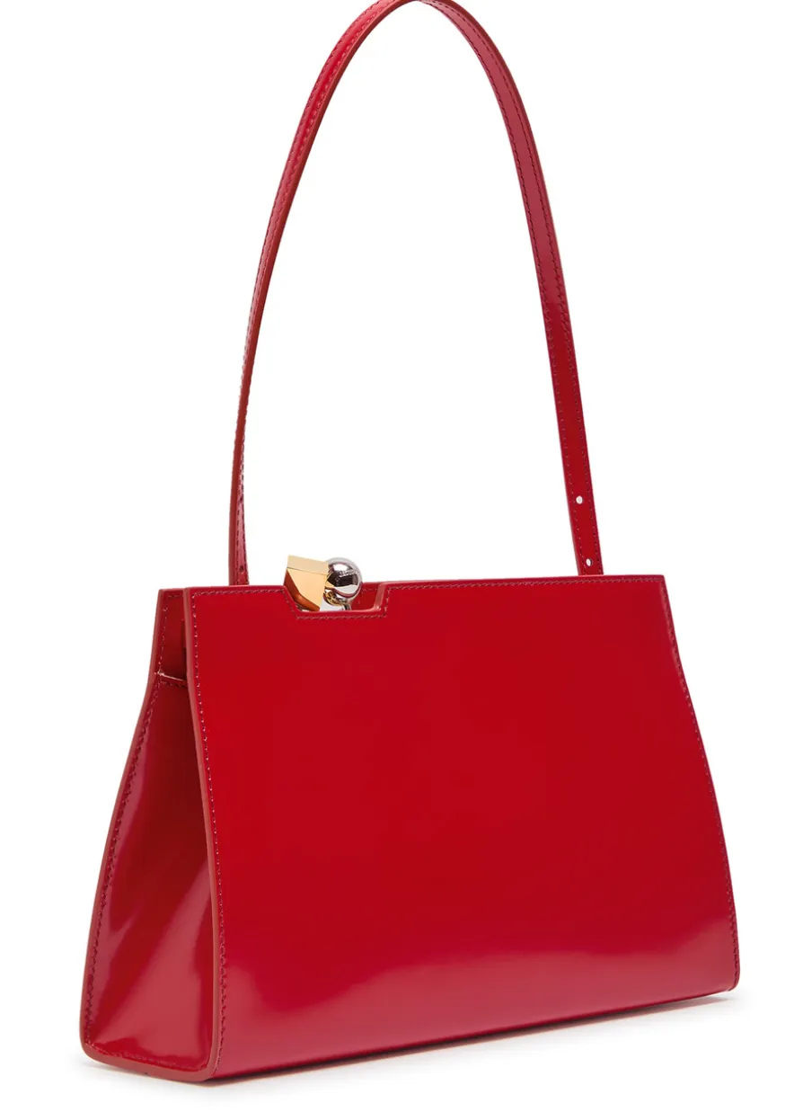 Jacquemus glossed leather shoulder bag