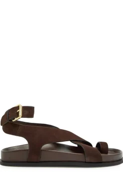 Jalen cross-over suede sandals