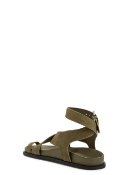 Jalen cross-over suede sandals
