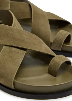 Jalen cross-over suede sandals