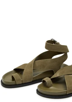 Jalen cross-over suede sandals