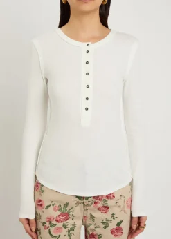 Jamie Henley ribbed stretch-cotton top