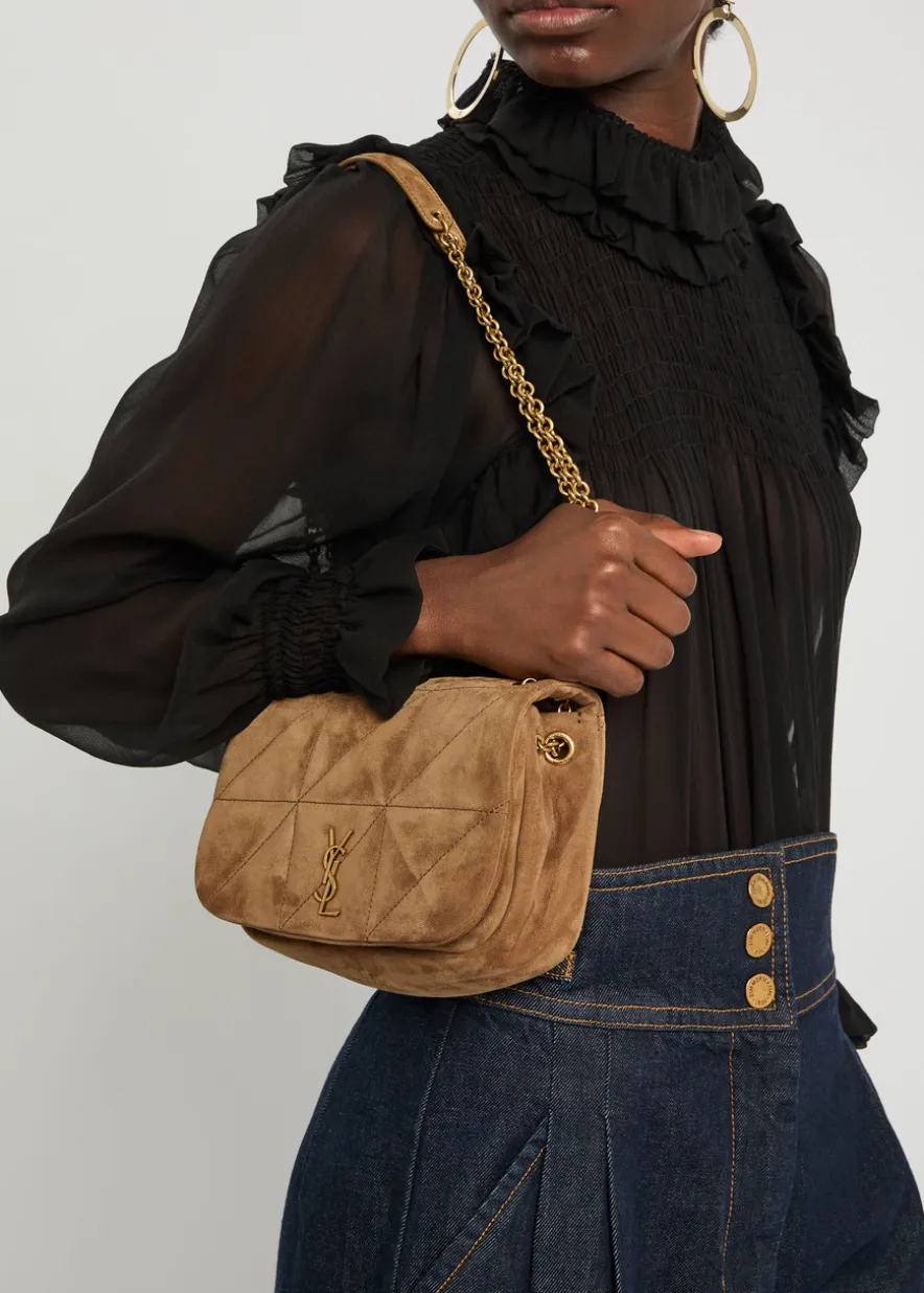 Jamie 4.3 mini suede shoulder bag
