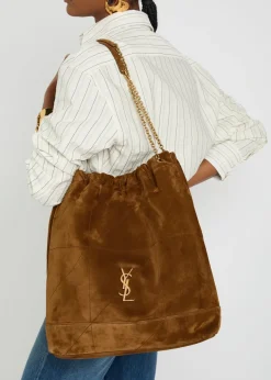 Jamie Pochon large suede shoulder bag