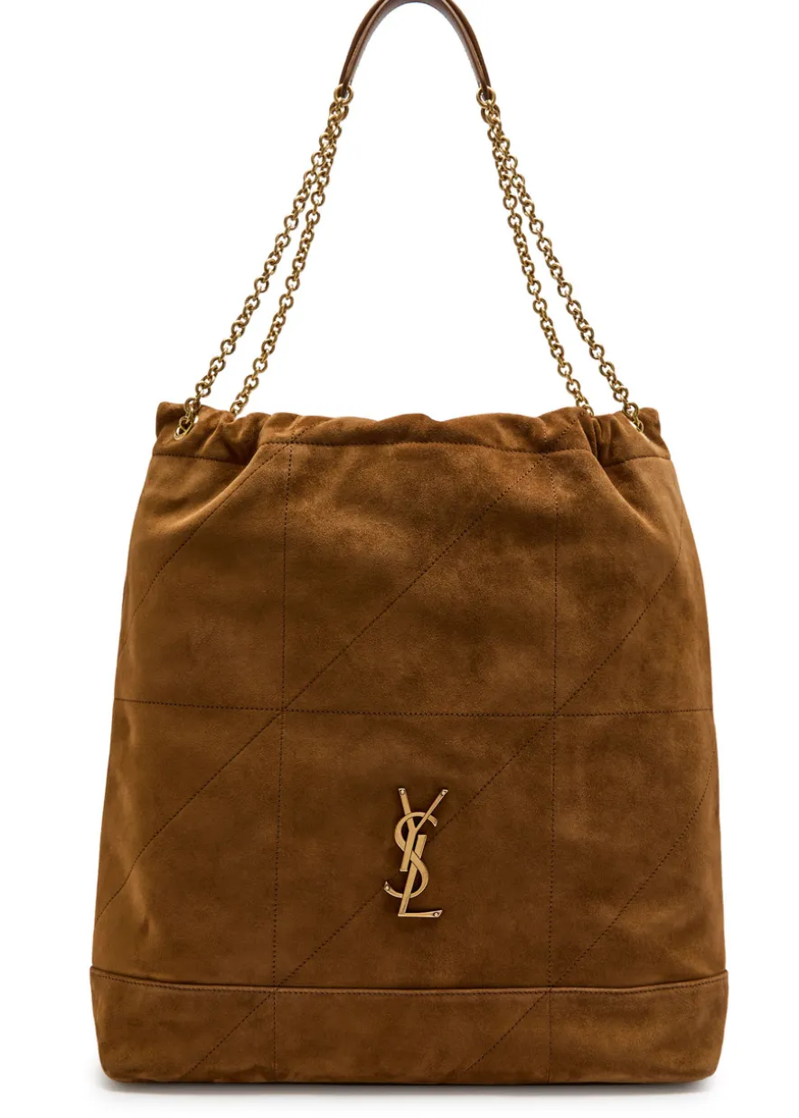 Jamie Pochon large suede shoulder bag