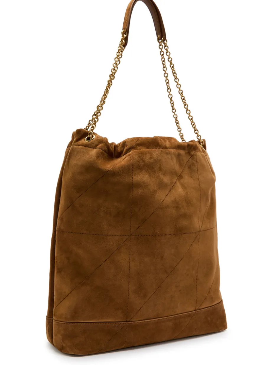 Jamie Pochon large suede shoulder bag