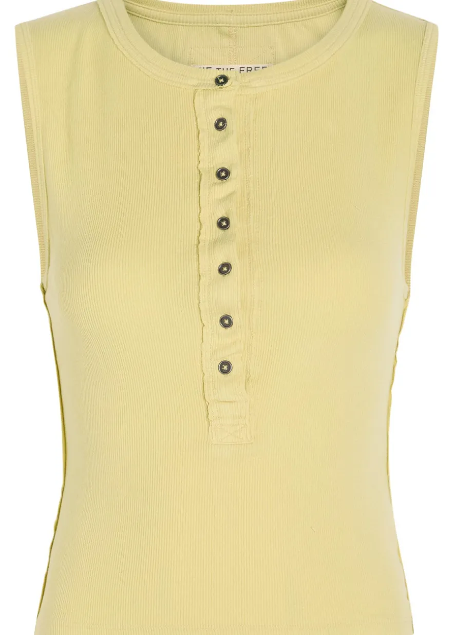 Jamie ribbed stretch-cotton tank top