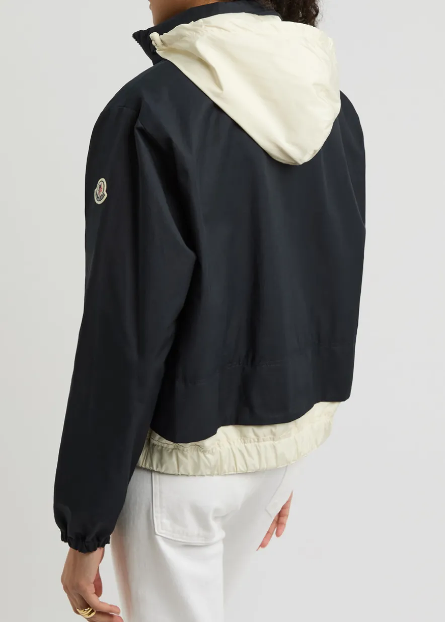 Janze hooded cotton-blend jacket