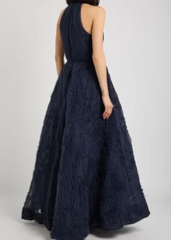 Jasmine ruffled tulle gown