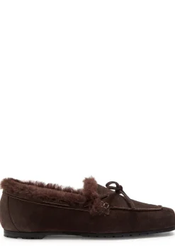 Jasper shearling-lined suede loafers