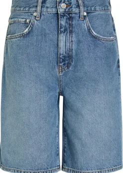 Jasper wide-leg denim shorts