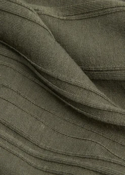 Jaxen ribbed wool polo shirt
