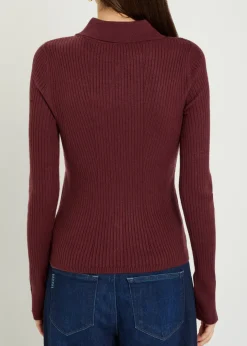 Jayde ribbed-knit top