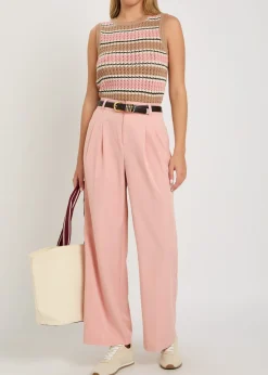 Jayla 29.5 wide-leg stretch-woven trousers