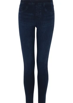 Jean-ish stretch-denim leggings