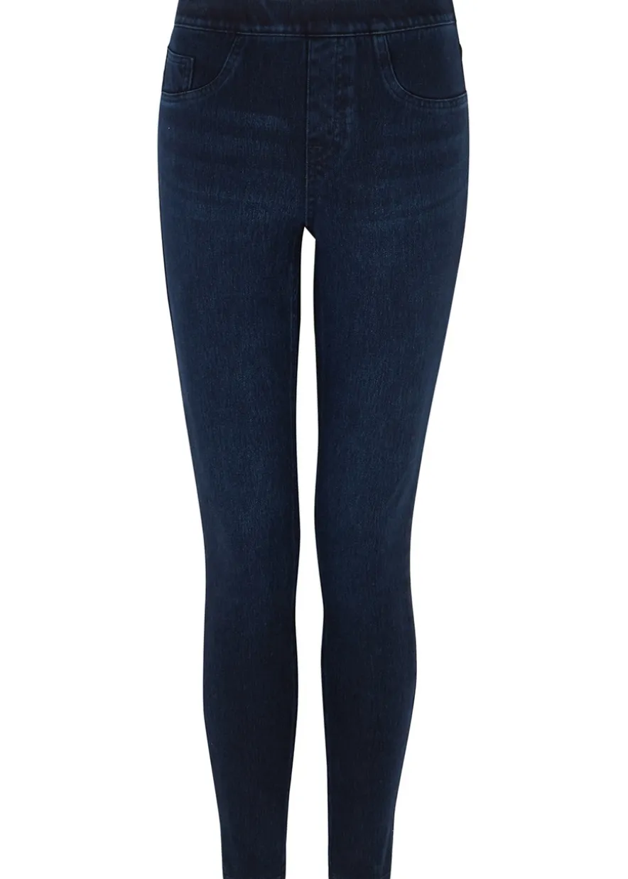 Jean-ish stretch-denim leggings