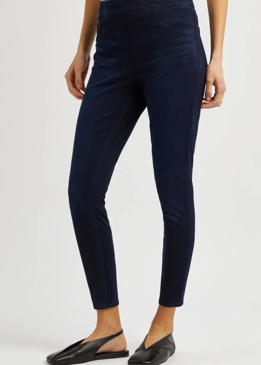 Jean-ish stretch-denim leggings
