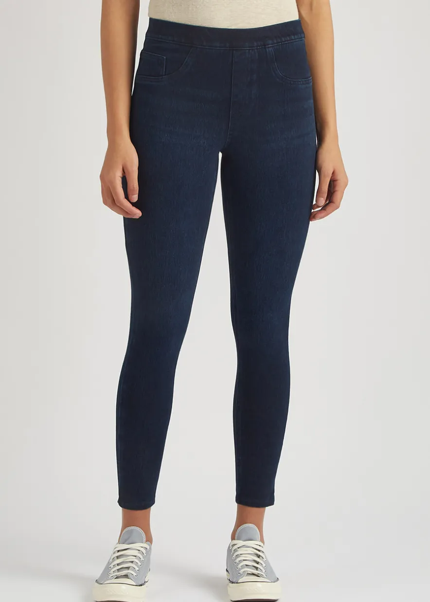 Jean-ish stretch-denim leggings