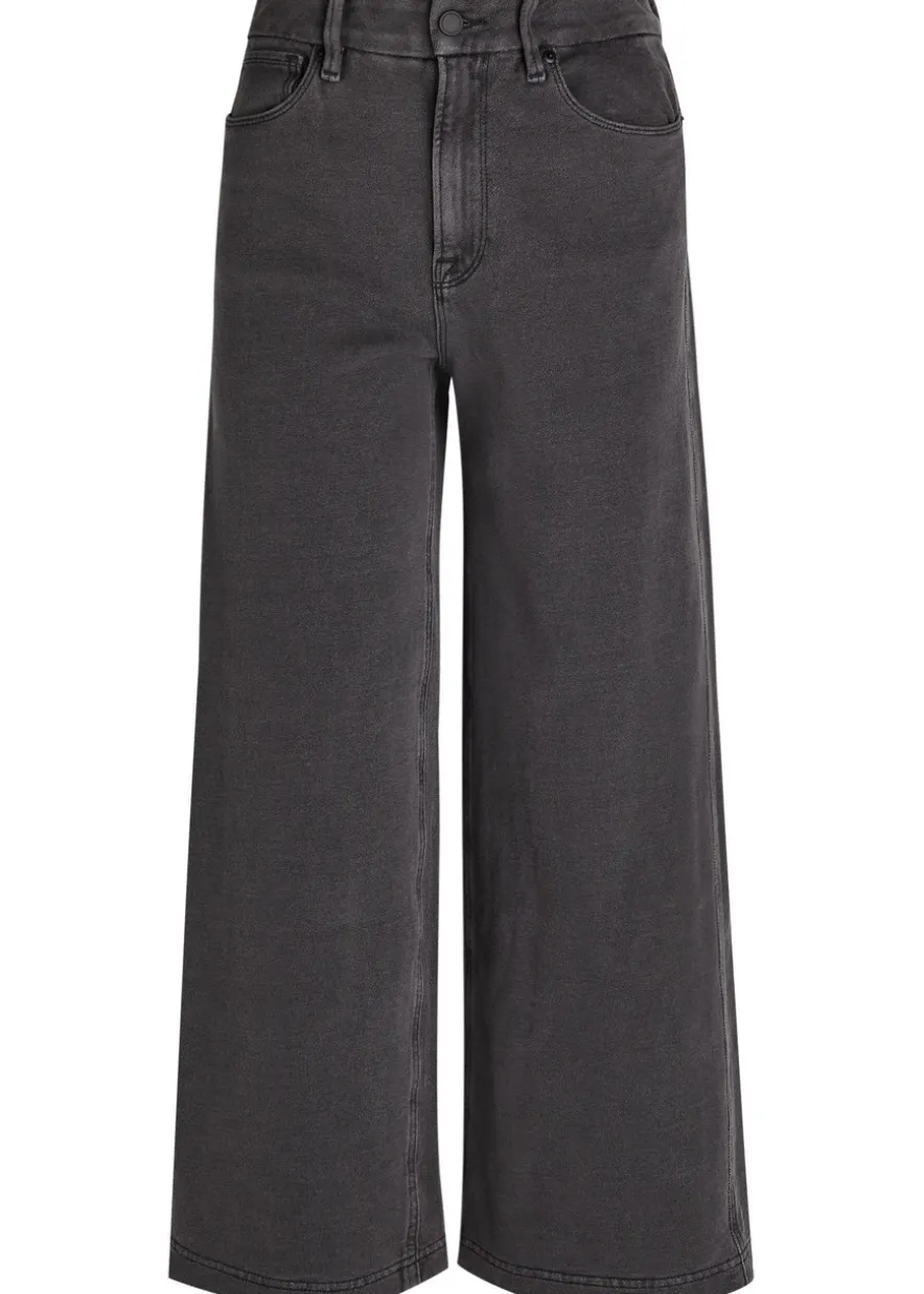 Jeanius cropped wide-leg sweatpants