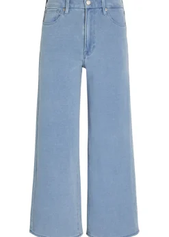 Jeanius cropped wide-leg trousers