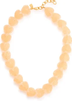 Jelly Heart 18kt gold-plated necklace