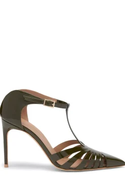Jennifer 90 patent heeled mules