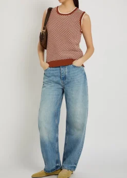 Jenson patterned cotton-knit tank