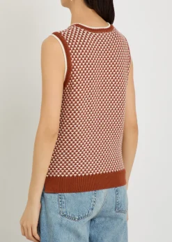 Jenson patterned cotton-knit tank