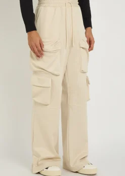 Jersey cargo sweatpants