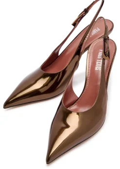 Jessica 75 patent leather slingback pumps