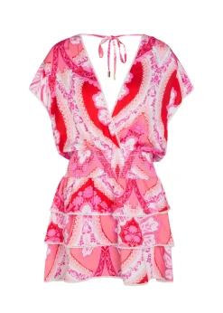Jess printed woven mini dress
