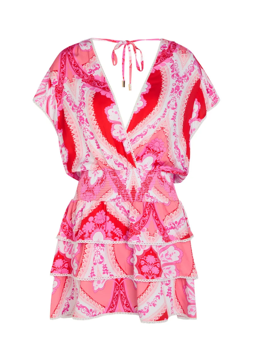 Jess printed woven mini dress