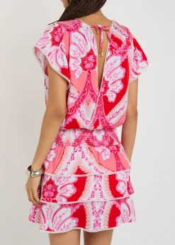 Jess printed woven mini dress